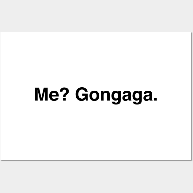 Me? Gongaga Zack Fair Quote (Black Text) Wall Art by inotyler